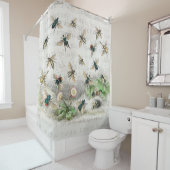 ビーハニーワーカークイーンビーズアンティーク シャワーカーテン (インサイチュ)