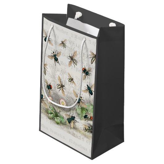 ビーハニーワーカークイーンビーズアンティーク スモールペーパーバッグ (裏面アングル)