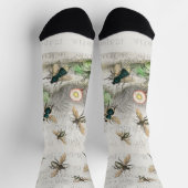 ビーハニーワーカークイーンビーズアンティーク ソックス (上部)