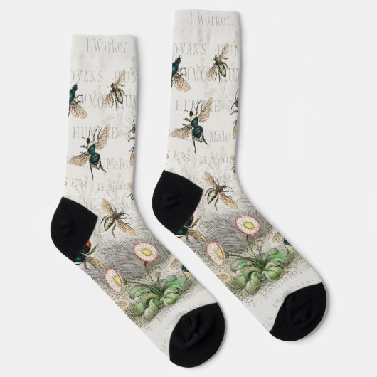 ビーハニーワーカークイーンビーズアンティーク ソックス (右)