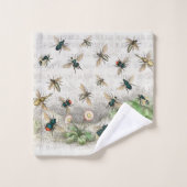 ビーハニーワーカークイーンビーズアンティーク バスタオルセット (ウォッシュタオル)