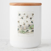 ビーハニーワーカークイーンビーズアンティーク フードラベル (正面)