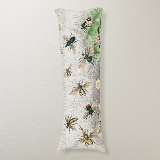 ビーハニーワーカークイーンビーズアンティーク ボディピロー (正面縦)