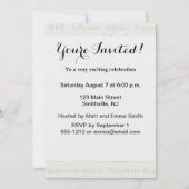 ビーハニーワーカークイーンビーズアンティーク 招待状 (正面)