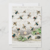 ビーハニーワーカークイーンビーズアンティーク 招待状 (裏面)