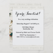 ビーハニーワーカークイーンビーズアンティーク 招待状 (正面/裏面)