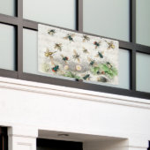 ビーハニーワーカークイーンビーズアンティーク 横断幕 (ビルの外側)