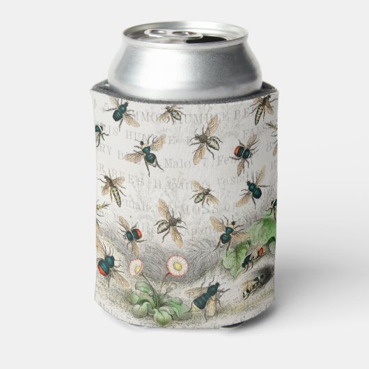 ビーハニーワーカークイーンビーズアンティーク 缶クーラー (缶裏面)