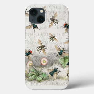 ビーハニーワーカークイーンビーズアンティーク iPhone 13ケース