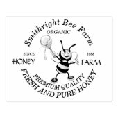 ビーハニー農家 パーソナライズされた ラバースタンプ (インプリント)