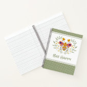 ビーハピーフォークアートのまわりに手帳 ノートブック (内部)