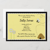 ビーハピー（昆虫）マルハナバチベビーシャワー招待状 招待状 (正面/裏面)