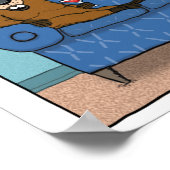 ビーバおもしろいーの取得忙し不可 ポスター (角)