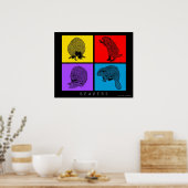 ビーバカラフルー ポスター (キッチン)