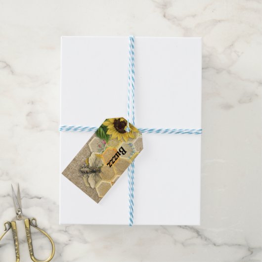 ビーバズハニカムサンキューギフトラベル ギフトタグ (より糸付き)