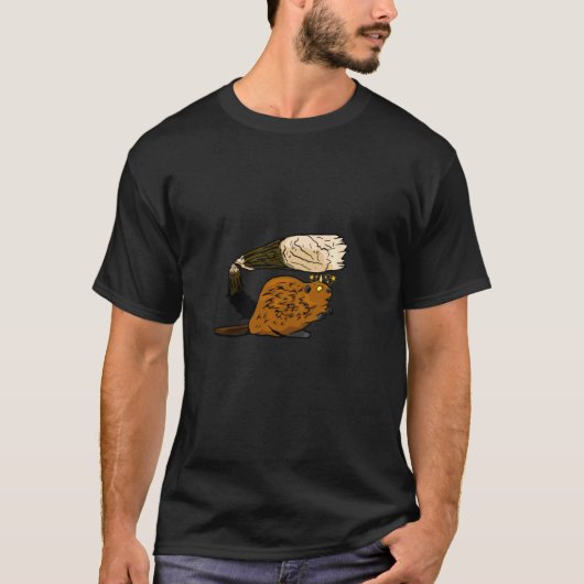 ビーバーおもしろいの衣装 Tシャツ (正面)