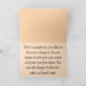 ビーバーかわいらし聖なる書物、 経典2テサロニケ3:10 カード (内部)