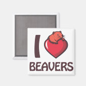 ビーバーが大好き マグネット (正面/裏面)
