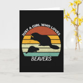 ビーバーが好きな女の子だけ カード (黄色い花)