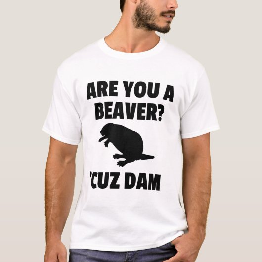 ビーバーですか。 「CUZ DAMのTシャツ Tシャツ (正面)