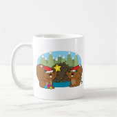 ビーバーのクリスマス コーヒーマグカップ (左)