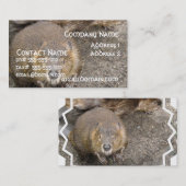 ビーバーのデザインの名刺 名刺 (正面/裏面)