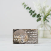 ビーバーのデザインの名刺 名刺 (スタンド正面)