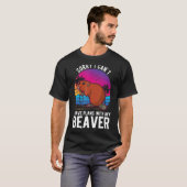 ビーバーの予定が入らない Tシャツ (正面フル)