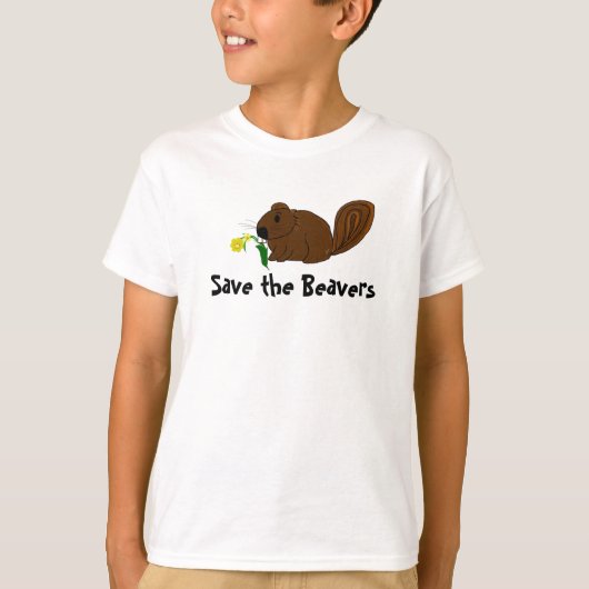 ビーバーの保護 Tシャツ (正面)