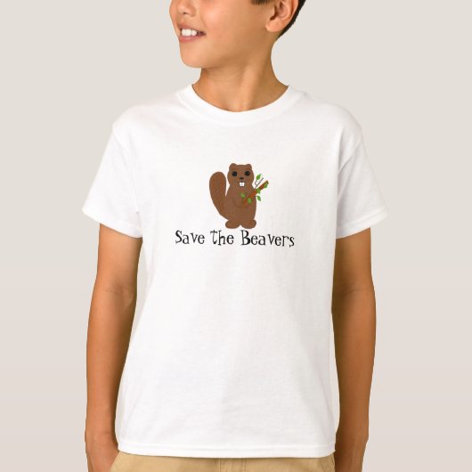 ビーバーの保護 Tシャツ (正面)