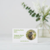 ビーバーの写真の名刺 名刺 (スタンド正面)