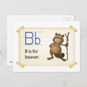 ビーバーの手紙B ポストカード (正面/裏面)