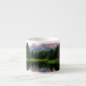 ビーバーの池上のTetonの壮大な反射 エスプレッソカップ (正面)