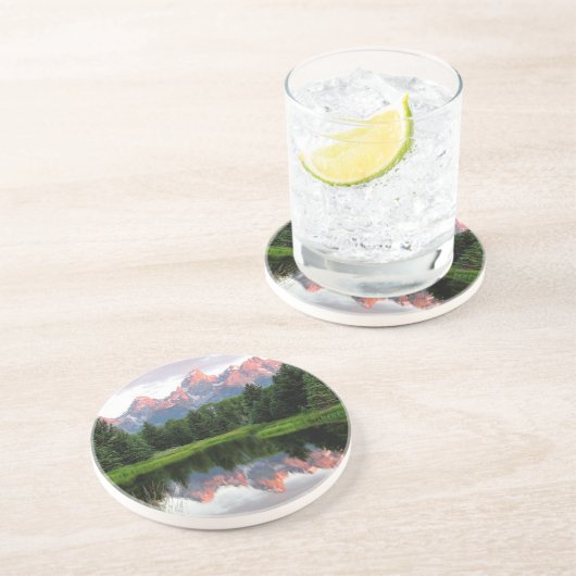 ビーバーの池上のTetonの壮大な反射 コースター (側面)