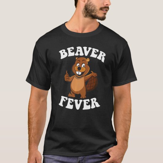 ビーバーの熱 ビーバーダムとビーバーの木こり 衣装のコスト Tシャツ (正面)
