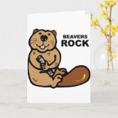 ビーバーの石 カード (黄色い花)
