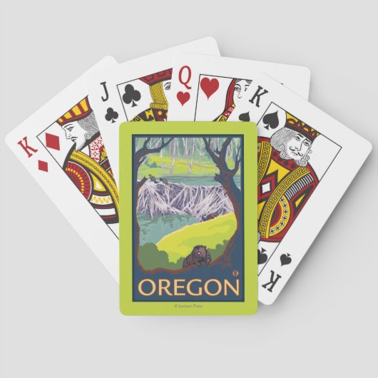 ビーバーの系列 トランプ (裏面)