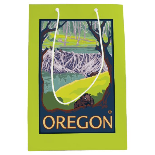 ビーバーの系列 ミディアムペーパーバッグ (正面)