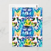 ビーバーの言うハッピーバースデー ポストカード (正面/裏面)