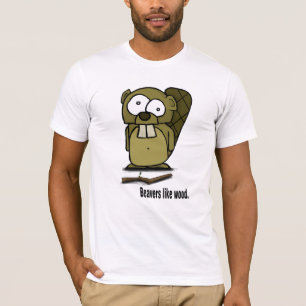 ビーバーは木を好みます Tシャツ