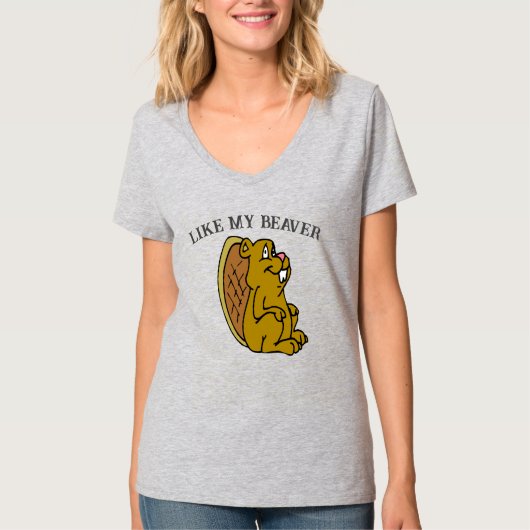 ビーバーみたいにTシャツ Tシャツ (正面)