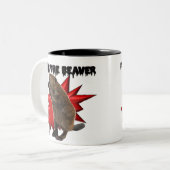 ビーバーを恐れて下さい ツートーンマグカップ (正面左)