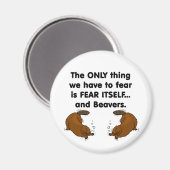 ビーバーを恐れる マグネット (正面/裏面)