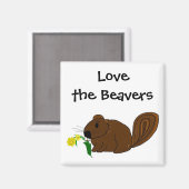 ビーバーを愛する マグネット (正面/裏面)