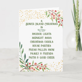 ビーバーアイランドクリスマスカード シーズンカード