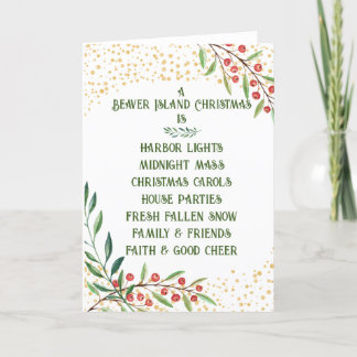 ビーバーアイランドクリスマスカード シーズンカード