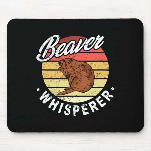 ビーバーウィスペラービーバー狩り恋人 マウスパッド (正面)