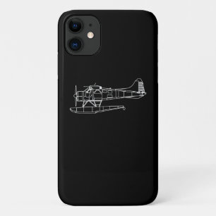 ビーバーオンフロートシー飛行機ピオットギフトおもしろいホテル iPhone 11 ケース