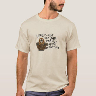 ビーバーギフト忙しTシャツ用おかしなシャツ Tシャツ
