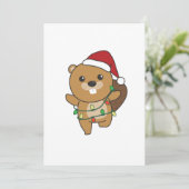 ビーバークリスマスウィンターアニマルズビーバー シーズンカード (スタンド正面)